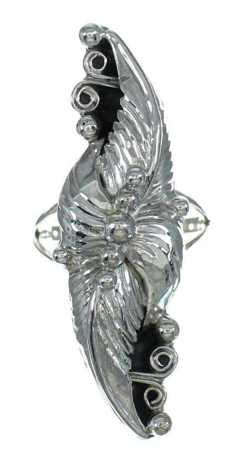 Silver Southwest Jewelry Leaf Ring Size 5-1/4 YX82936